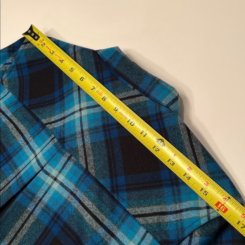 Pendleton Piper‎ UltraLuxe Merino Wool Shirt Soft Short Cropped Pockets Washable - Picture 13 of 16